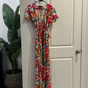 Vici Multicolor Floral Maxi Dress